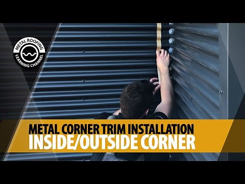 How To Install Metal Corner Trim For Corrugated Metal Siding: Horizontal Corner Installation