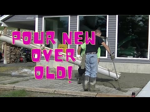 Pour A New Concrete Patio Over An Existing Concrete Patio