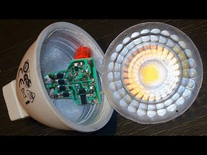 12V LED Lamp teardown - schematic & how does a constant current driver work