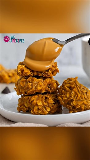 196K views · 527 reactions | You need just pumpkin and oats to make quick, easy, and delicious no-bake cookies that are naturally vegan, gluten-free, and flourless! All you need is ½ cup pumpkin puree ⅓ cup coconut oil or butter ⅓ cup brown sugar 2 Tbsp peanut butter 2 cups rolled oats ¼ tsp salt ½ tsp pumpkin spice ¼ tsp vanilla extract | We’re Recipes | Facebook