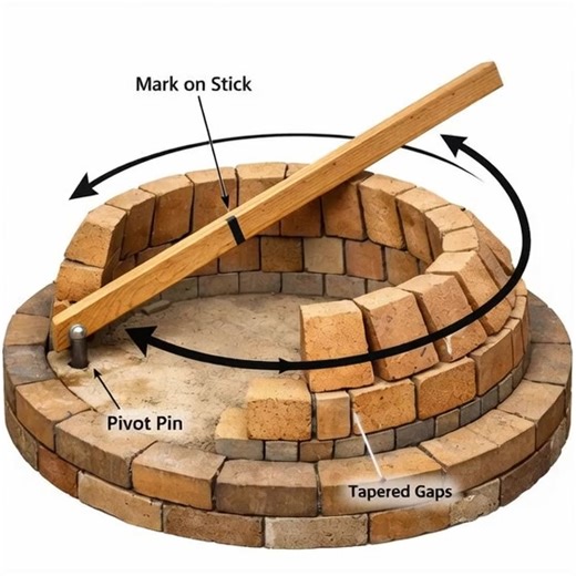 a detailed cross-sectional technical diagram for two design variations of a wood-fired brick oven (specifically a pizza oven), labeled Option A and Option B. Both options utilize a hemispherical dome design with high-temperature insulation materials. Here is a detailed breakdown of the components and dimensions shown: CORE OVEN STRUCTURE • The Dome: Both designs feature a masonry dome made of tapered firebricks. The radius of the interior dome is specified as R18.00", meaning the interior cookin