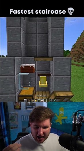 😱 The fastest ladder in Minecraft!