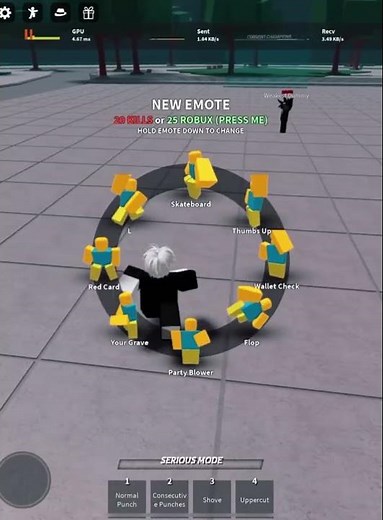 How To Emote Dash on mobile #thestrongestbattlegrounds