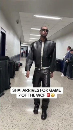 Shai is in the house for Game 7 🏀 🔥