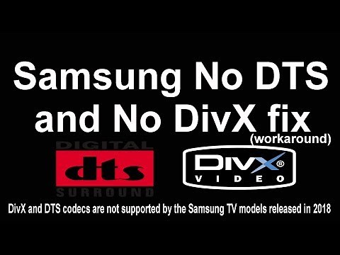 No DTS and No divX fix (workaround) for Samsung TV and dlna server recomandation : simpleDLNA