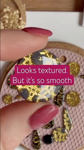 Polymer Clay Tutorial | Gold Leaf + Resin Stencil Technique