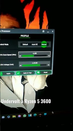 Undervolt a Ryzen 5 3600 con Ryzen Master