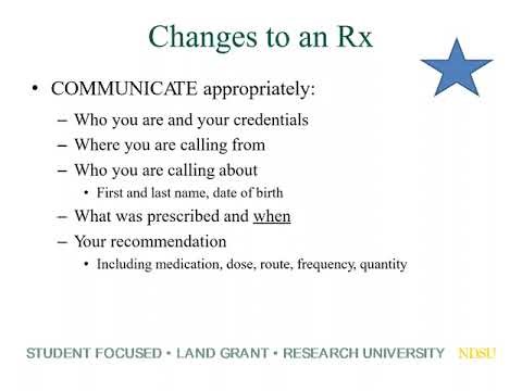 Advanced Dispensing Lecture