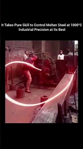 It Takes Pure Skill to Control Molten Steel at 1000°C