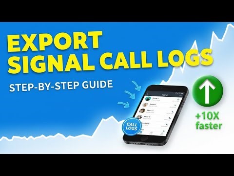 How to Export call logs from Signal - step by step