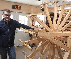 Someone Built a Working Replica of DaVinci's Crossbow Machine Gun