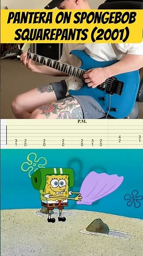 Pre-Hibernation - Pantera (Guitar Cover with TABS) | From The TV Show SpongeBob SquarePants S2 Ep7