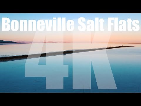 Flooded Bonneville Salt Flats by Drone [4K]