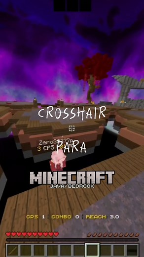 Crosshair in Minecraft PvP Gameplay