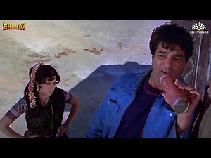 Dharmendra Making Fun Of Hema Malini | Comedy Scene From Sholay Hindi Movie
