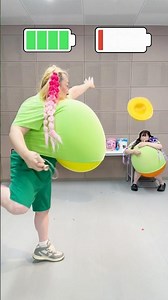 Kyawapoppindoo: Dancing inside an inflated giant balloon suit 56 Balloon Popping Dance #Kyawapopp...