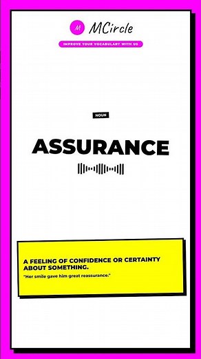 Learn English: What is Assurance? | Vocabulary Shorts