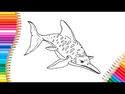 How To Draw ICHTHYOSAURUS Easy Step by Step