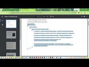 Chapter1 Lab Assignment Overview