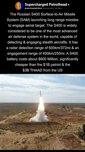 Russian S-400 SAM system in action