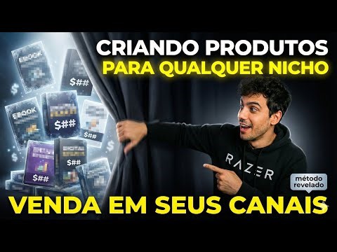 CRIANDO PRODUTOS PARA VENDER NOS SEUS CANAIS!