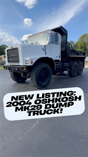 2.6K views · 119 reactions | Military Truck For Sale: Painted in Oxford White our OshKosh 7-Ton Dump Truck is now available! #dieselnation #oshkosh #usarmy #usmilitary #dieseltrucks #militaryvehicles #dieselpower #militarytruck #heavyequipment #4x4trucks #midwestmilitaryequipment | Midwest Military Equipment | Facebook