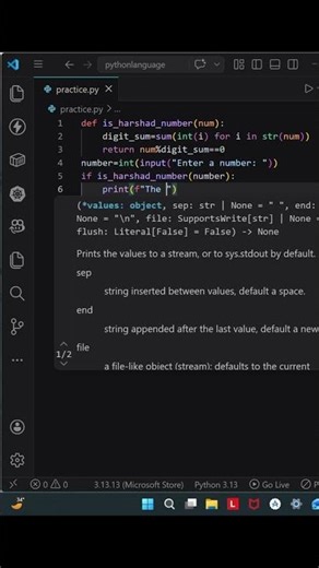 51 Python Program to check Harshad number