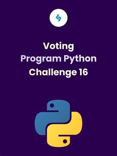 voting Program Python #foryoupage #techtok #learncoding #developerlife #codingforkids #fyp #learntocode #codewithme #codingforbeginners #viralvideo #trendingnow #tiktoktutorial #xybca