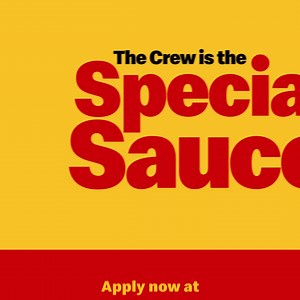 The crew is the Special Sauce that makes McDonald’s great. Join us! Apply now at careers.mcdonalds.com | McDonald's