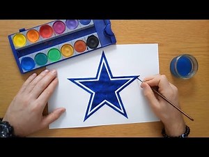 How to draw the Dallas Cowboys logo - NFL