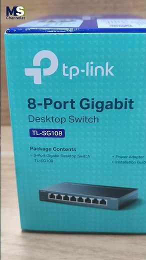 UNBOXING TP-Link TL-SG108 8-Port 10/100/1000Mbps Desktop Switch | Gigabit Switch Hub Metal Body