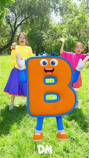 Learn A B C D with Dancing Letters #kidssongs #alphabet #shorts