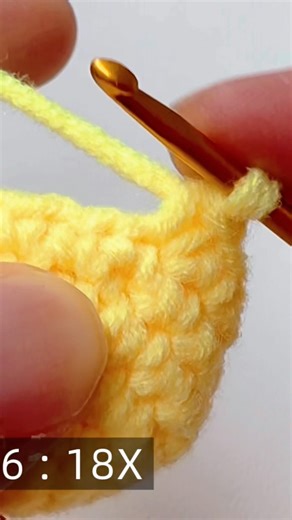 Crochet a tiny lemon Super cute & Easy Diy! 🍋 full video on my channel 💛 #crochet #diy #crafts
