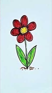 Mewarnai bunga l Coloring #art #coloring #tutorial #kids #flowers
