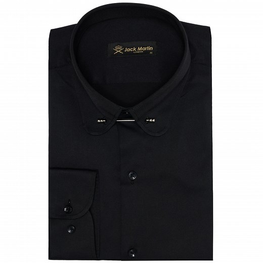 Black Club Collar Long Sleeve Dress Shirts for Men With Pin Collar | Mens Penny Collar Formal Shirts With Collar Bar | Birthday Gift for Men - Etsy