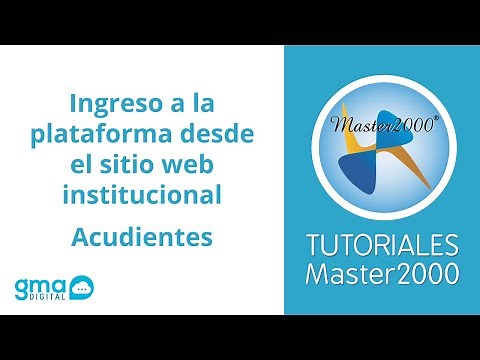 Ingreso a la plataforma desde el sitio web institucional acudientes - Master2000