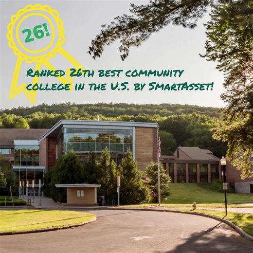 GCC is proud to announce it's been ranked the 26th best community college in the U.S. by SmartAsset, highlighting our dedication to providing exceptional support and opportunities for students. SmartAsset evaluated 585 community colleges nationwide, focusing on crucial factors such as tuition and fees, student-to-faculty ratios and retention rates. Read more: gccfor.me/gcc-shines | Greenfield Community College