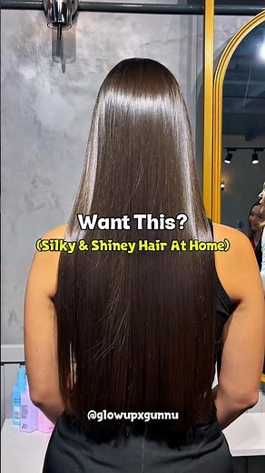 Want Silky & Shiny Hair at Home? Try This Easy Hair Care Routine! 💖 #hairessential #beautytips #diy