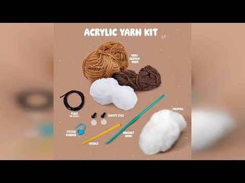 Overview: Bucilla Complete Crochet Kit, Marshy The S'More, 5"
