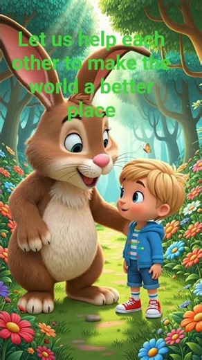 Helping Hand. Let us help each other to make the world a better place.#cartoon #moralstory