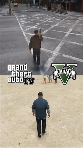 GTA 4 vs GTA 5 #gta #gta5 #gtav #gta4