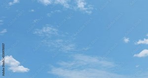 Cumulus clouds form against brilliant blue sky growth Blue sky and Seamless clouds Time lapse nature rolling puffy cloud oxygen moving Time lapse white clouds Puffy fluffy blue sky in background art