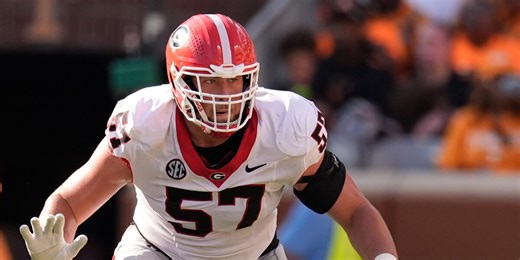 Panthers select Georgia offensive tackle, South Carolina native Monroe Freeling No. 19 overall