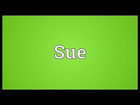 Sue Meaning