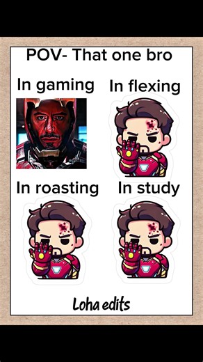 pov-That one bro (tony stark, iron man) #ironman #marvels #edit