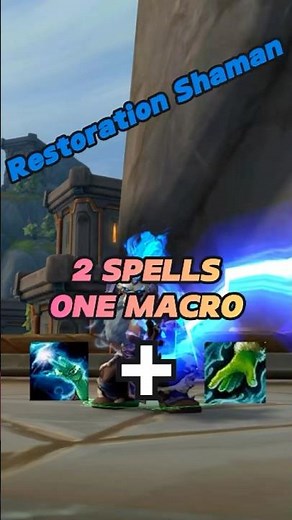 Chain lightning and Chain heal 2 spells one macro