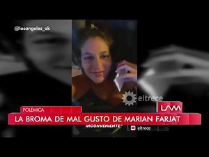 Marian Farjat's tasteless joke about the coronavirus
