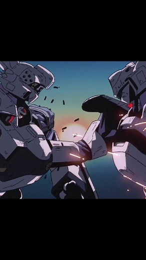 mech standoff at sunrise, be there or be square | Patlabor: The Movie | song: Sea Sure - Mvzonik | #anime #amv #patlabor #patlaborthemovie #mechs #robots #standoff #musicvideo #fight #fyp