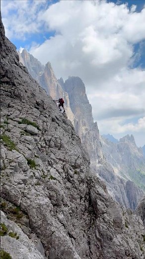 Palaronda #viaferrata Tour Day 3 in the Pala Group with the Portòn via ferrata #dolomites
