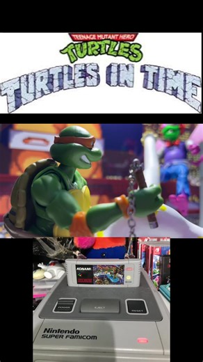 Turtles in Time on the Super Nintendo. Big Apple, 3am. #TMNT #MutantMayhem #snes #ninjaturtles #teenagemutantninjaturtles #turtlesintime #Nintendo #konami #neca #Actionfigures #toyphotography #foryou #fyp #fypシ゚ #fypツ #foryourpage #michelangelo #16bit #bigapple #90s